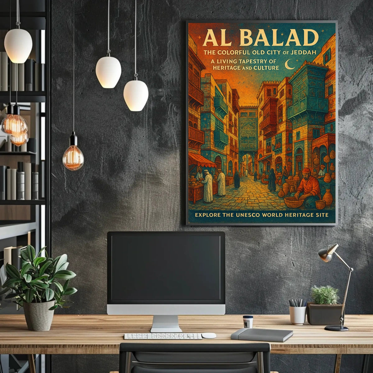 Al Balad The Colorful Old City Of Poster