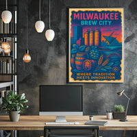 Milwaukee Brew City Poster