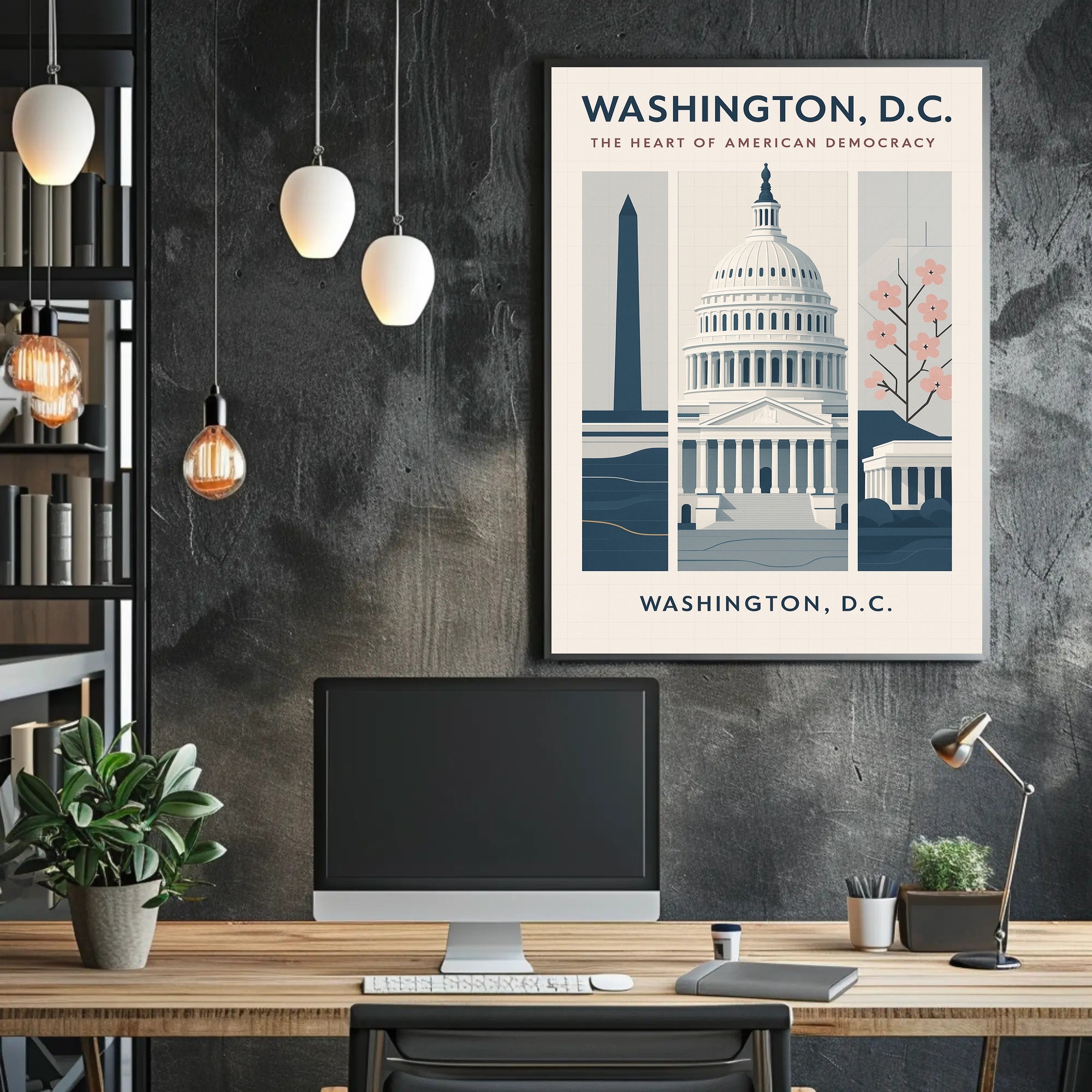 Washington, D.C., Heart of Democracy Urban or Cityscape Poster PosterGoat