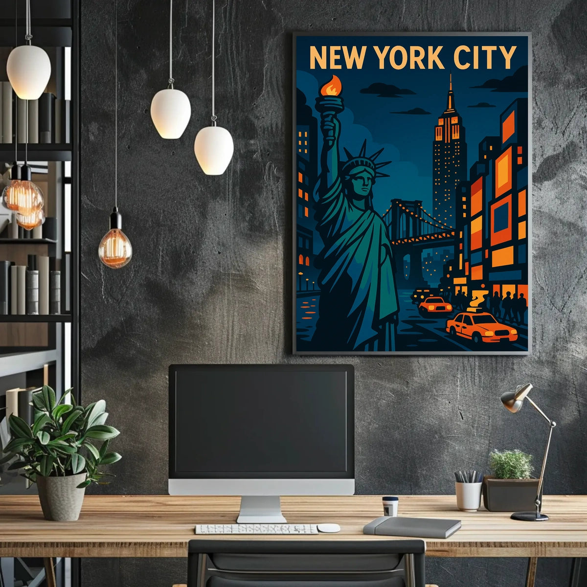 New York City Skyline Poster