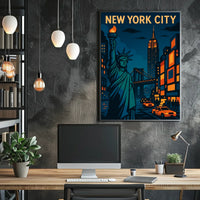 New York City Skyline Poster
