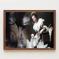 Classical Domestic Scene Baroque Realism Artistic Poster