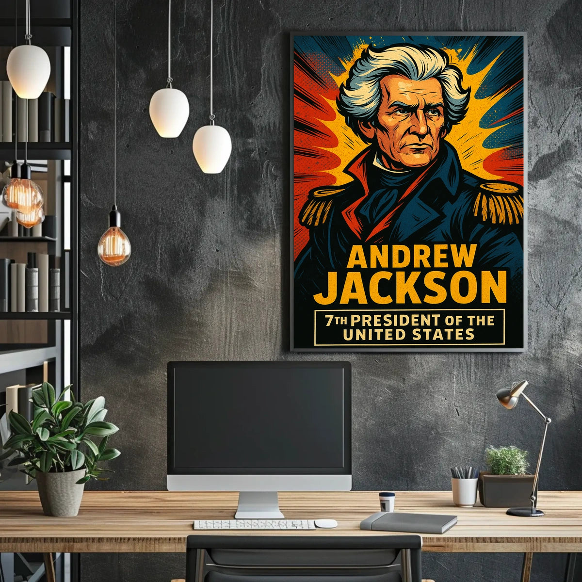 Andrew Jackson Seventh President Poster Wall Art 18x24