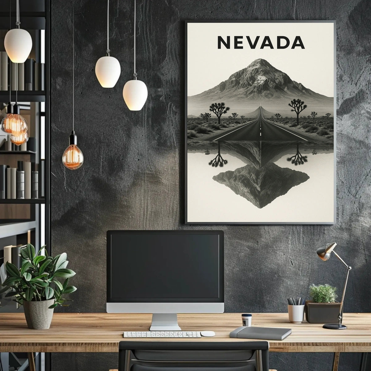 Nevada Landscape Reflection Poster