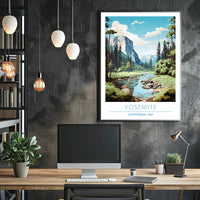 Yosemite National Park Landscape Poster