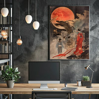 Vintage Urban Landscape Art Deco Poster