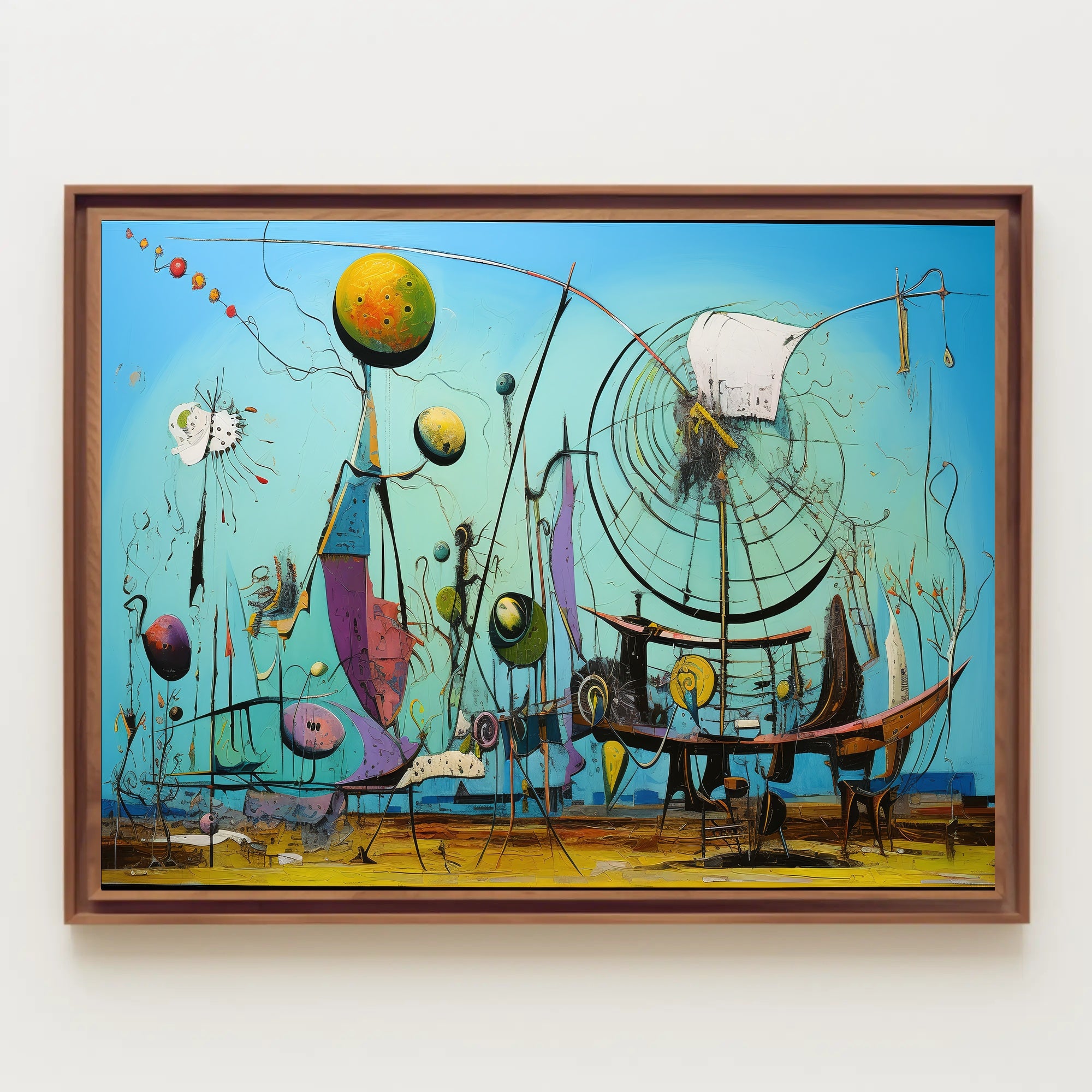 Surreal Dreamscape Imaginative Futuristic Sci-Fi Poster