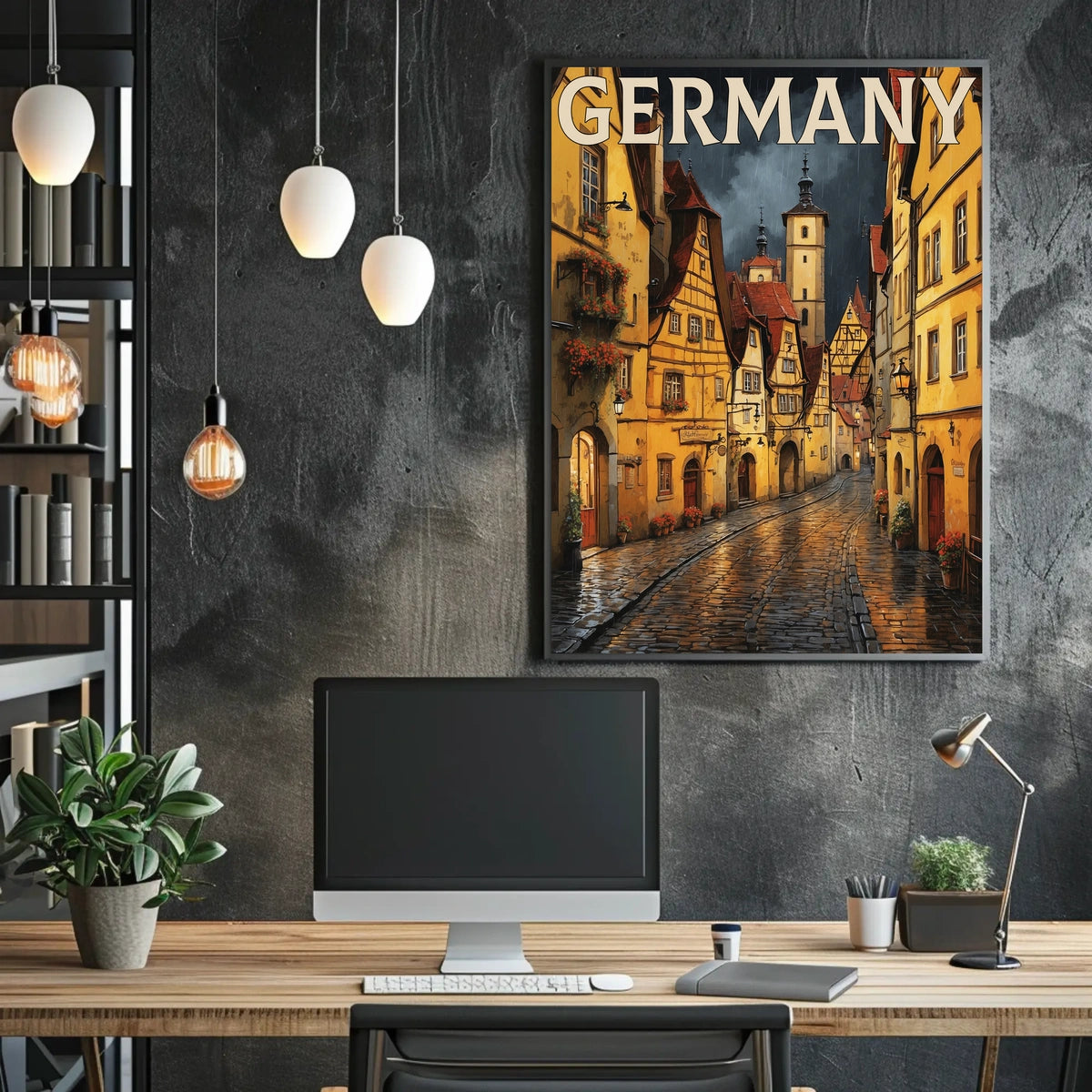 Charming Streets of Germany Poster