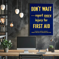 Workplace Safety Awareness: Mid-Century Propaganda Poster PosterGoat