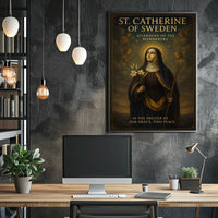 St. Catherine of Sweden Guardian of the Wanderers Poster