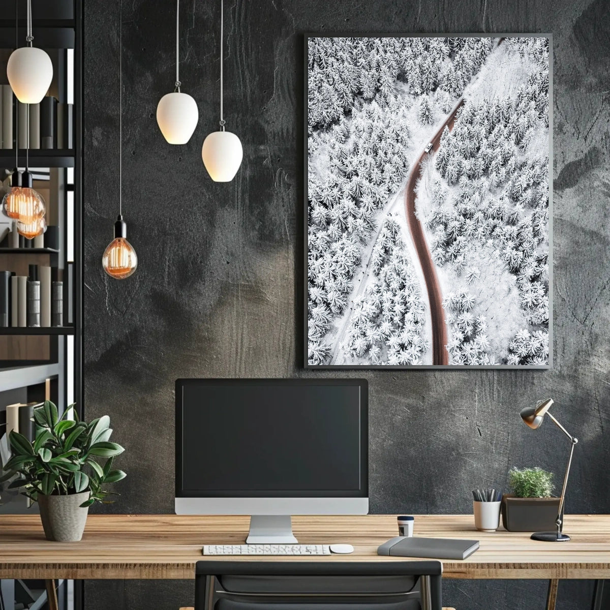 Winter Wonderland Road Poster