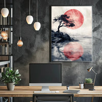 Vintage Car and Landmark Art Deco Poster