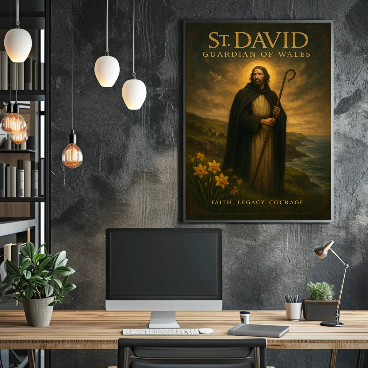 St. David Guardian of Wales Poster
