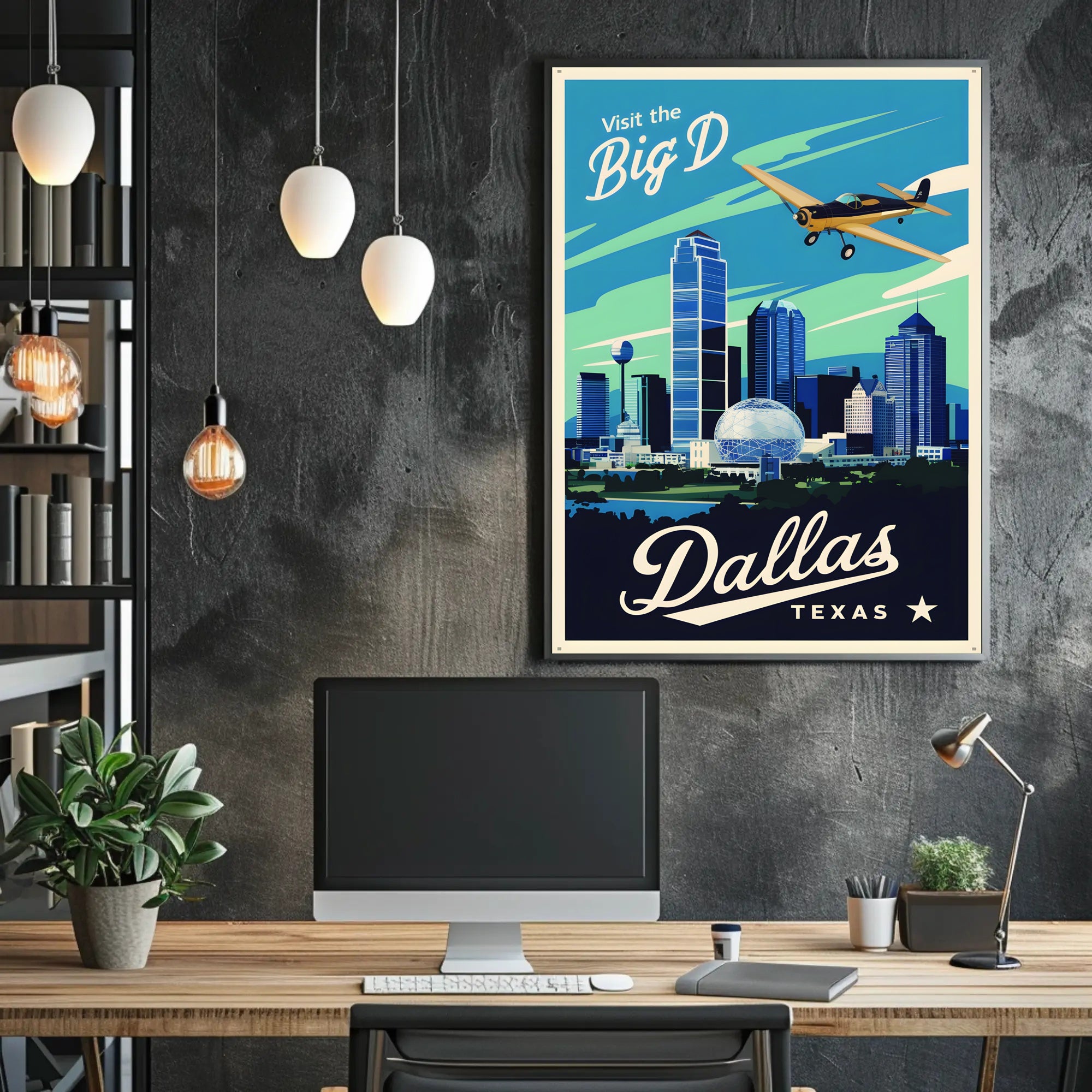 Visit the Big D Poster