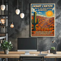 Arizona Land of Natural Wonders Poster