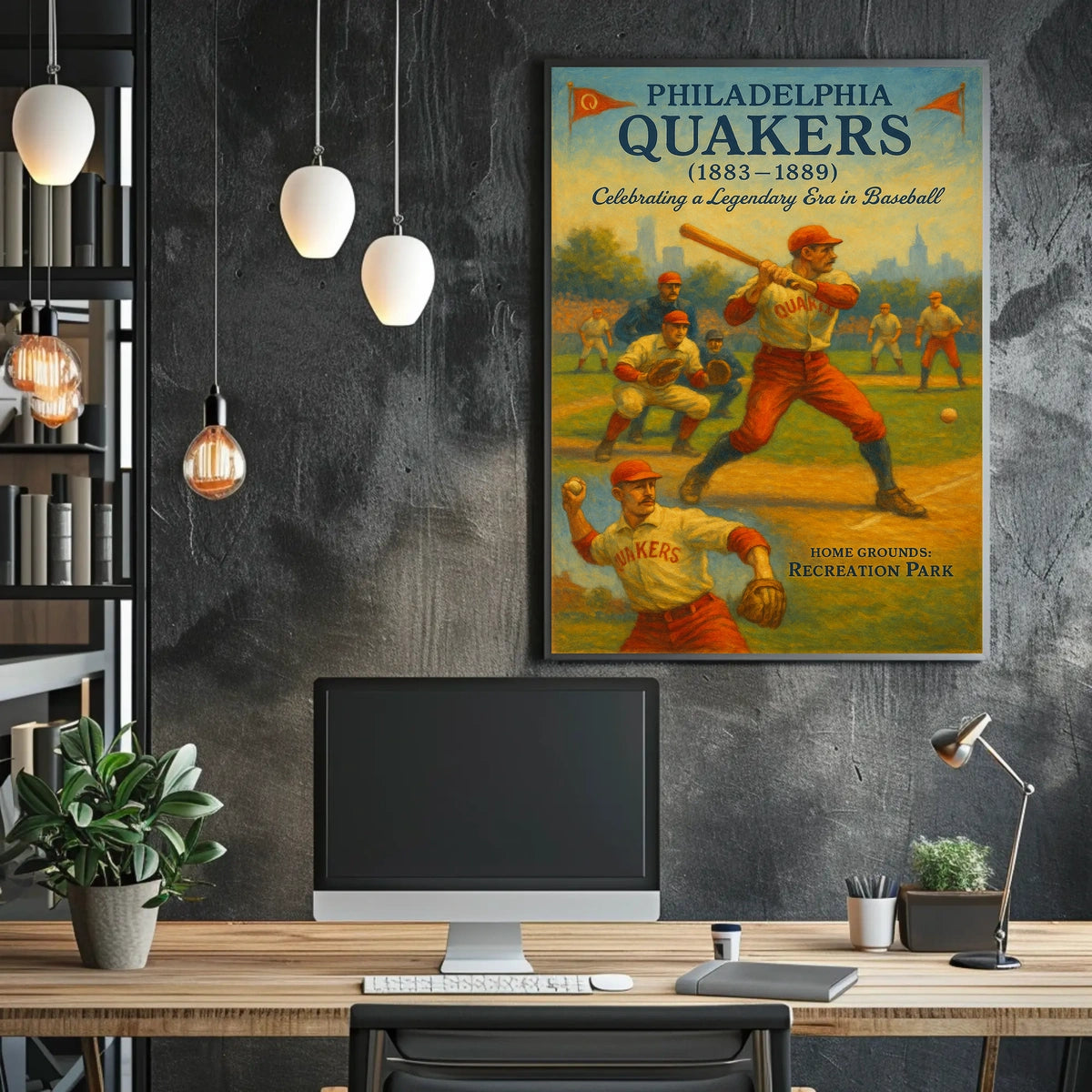 Philadelphia Quakers Celebrating A Poster