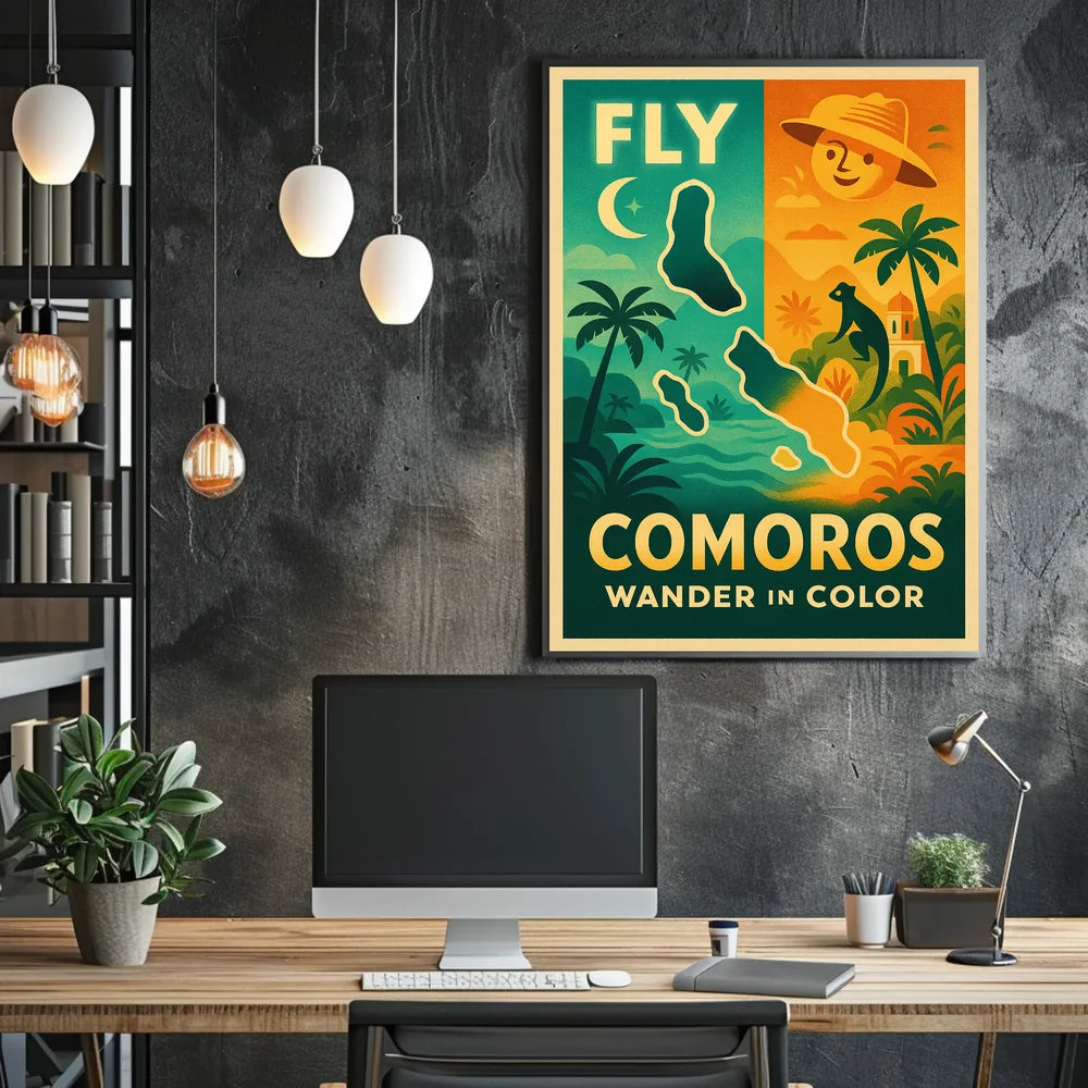 Comoros Adventure Wanderlust Travel Poster PosterGoat