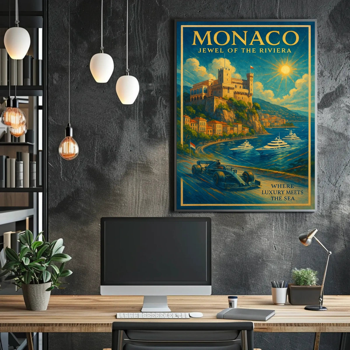 Monaco Jewel of the Riviera Poster