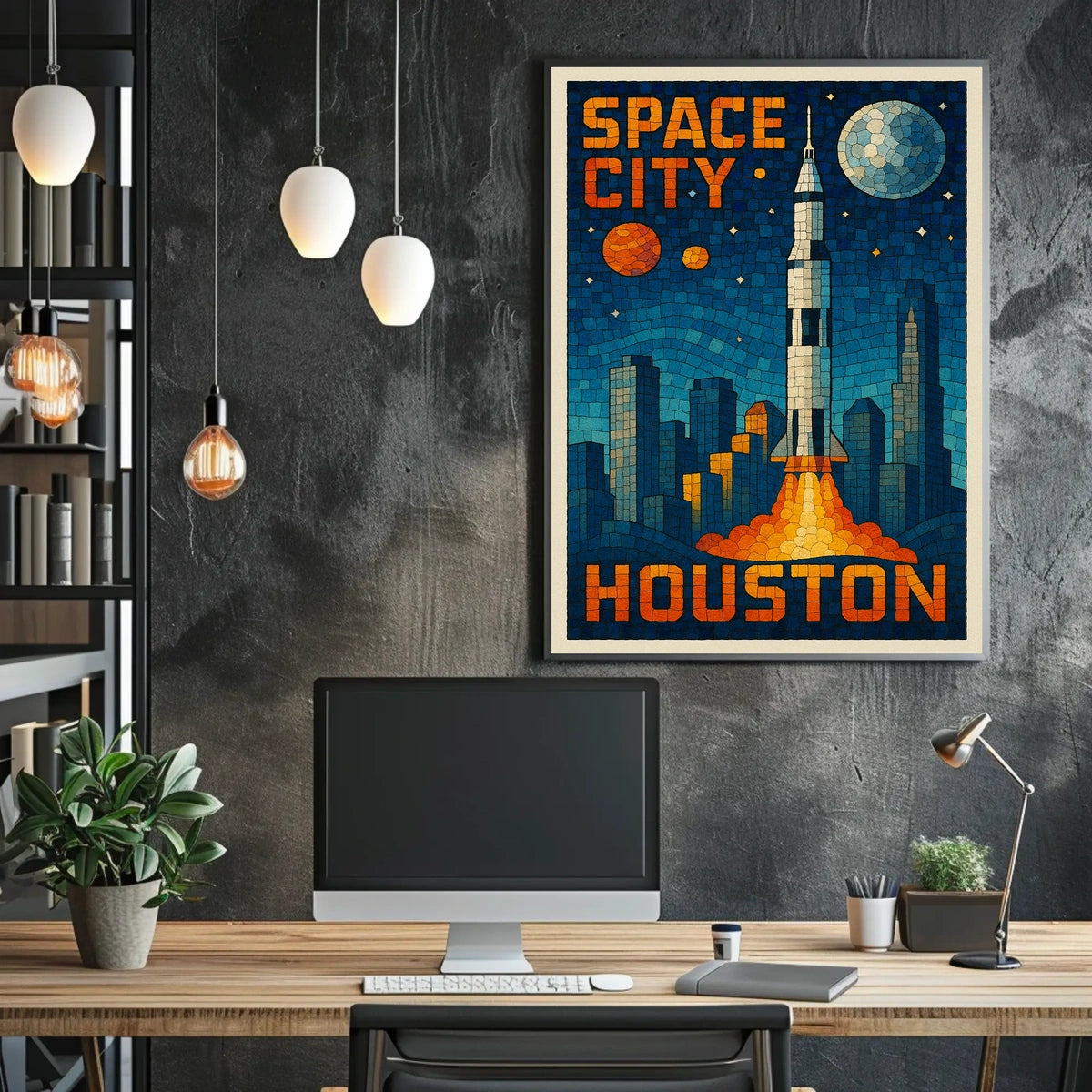 Space City Houston Poster