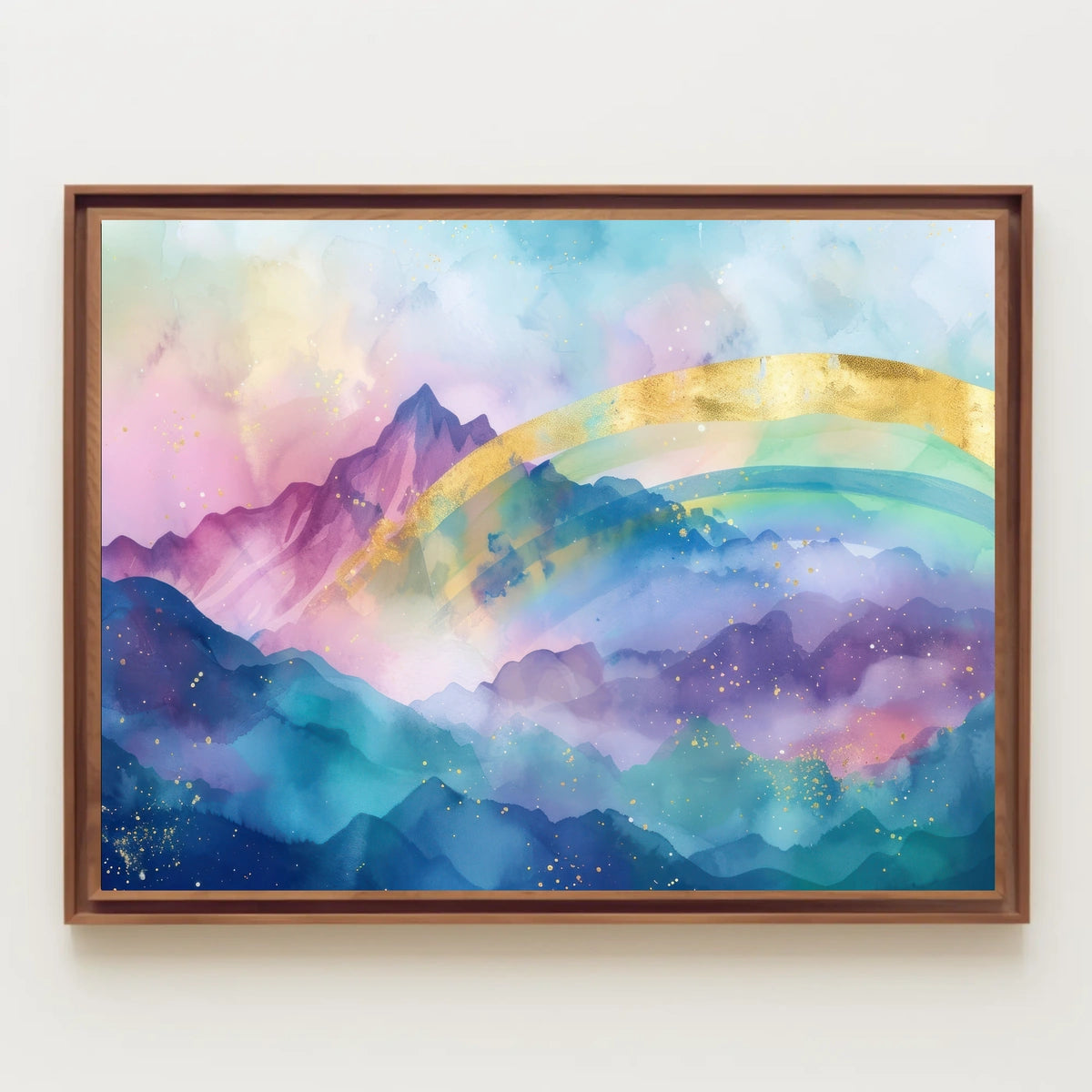 Mystical Mountain Landscape Poster
