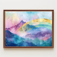 Mystical Mountain Landscape Poster