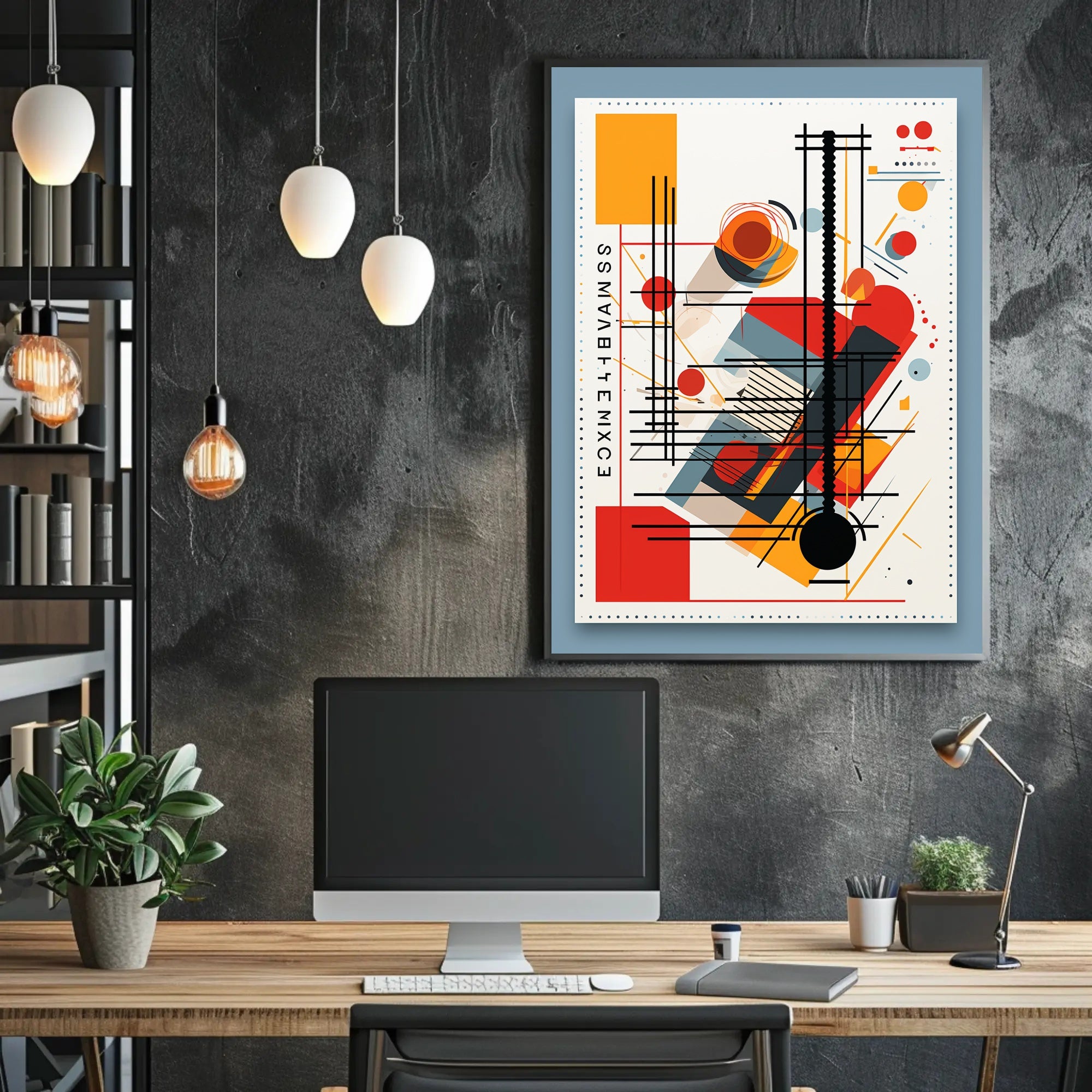 Abstract Geometric Design Abstract Poster
