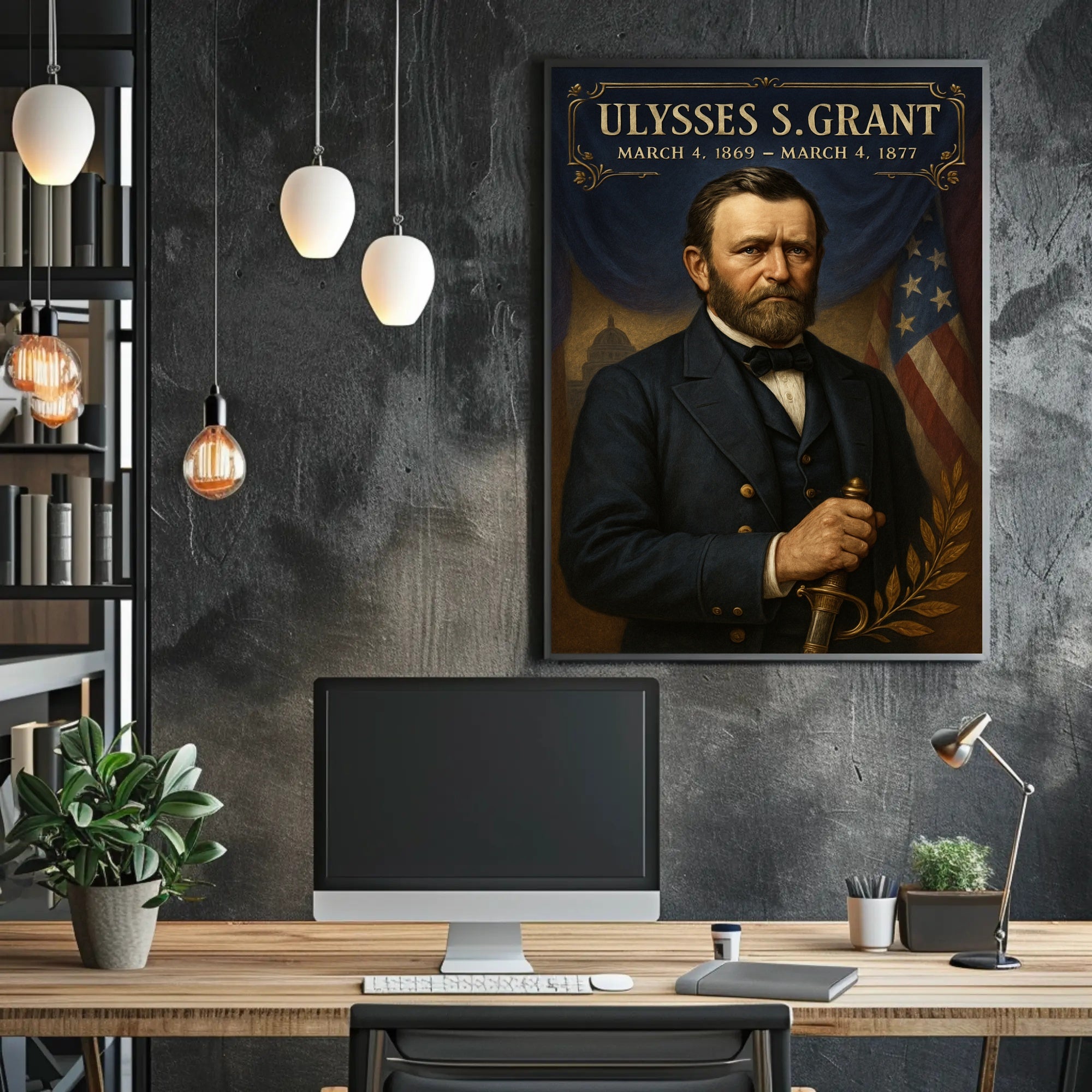 Ulysses S. Grant 18Th President Poster