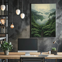 Journey Through The Misty Mountains Poster