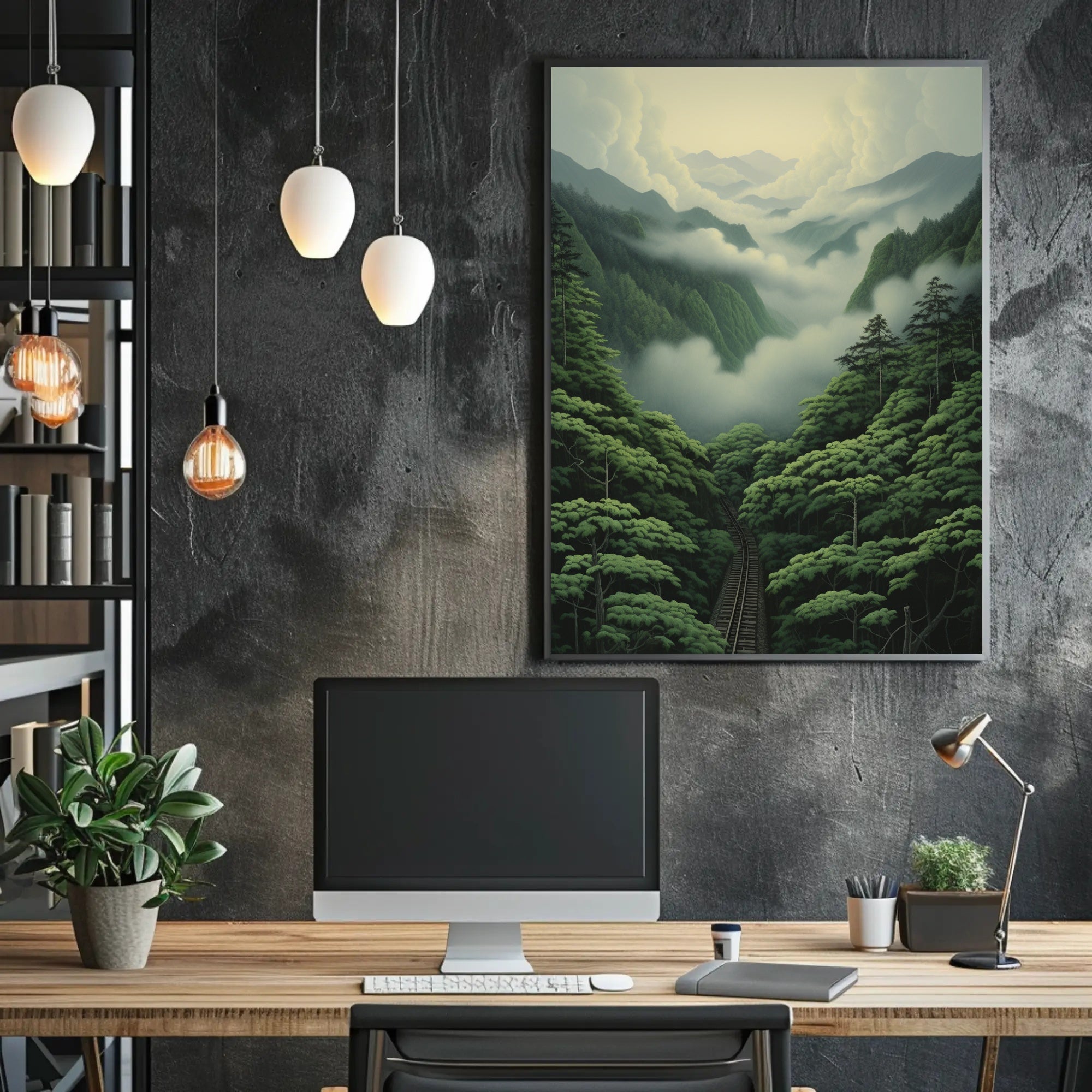 Journey Through The Misty Mountains Poster