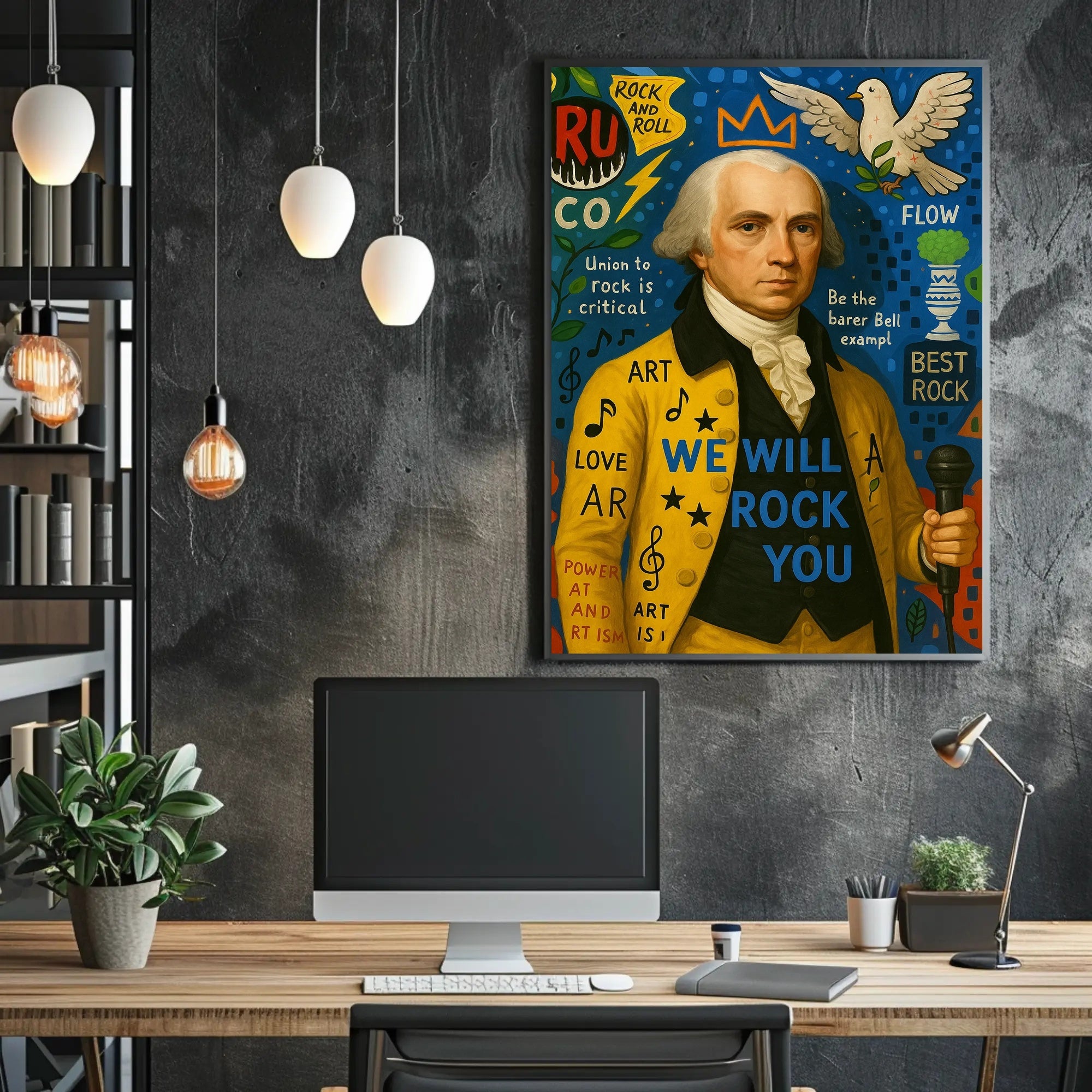 Historical Music Figure Vibrant Art Poster - Pop Culture Poster