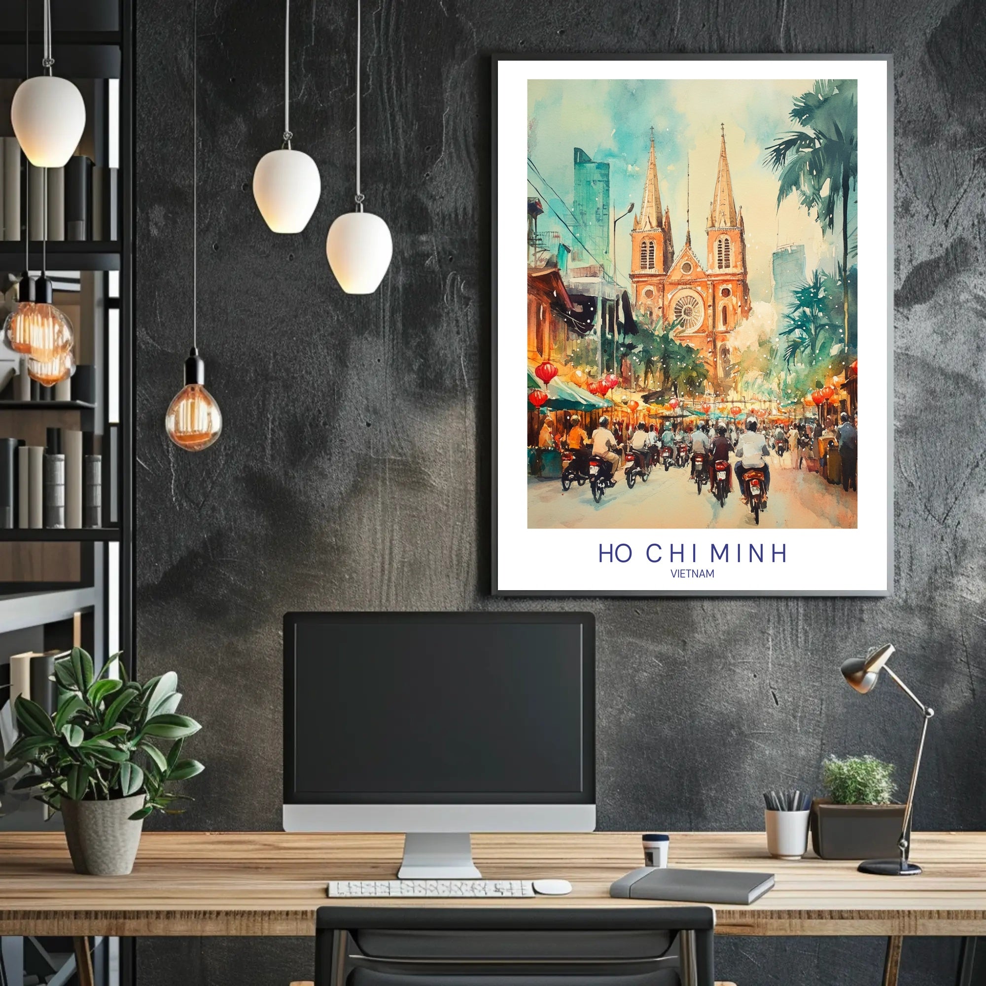 Ho Chi Minh City Vibrance Poster PosterGoat