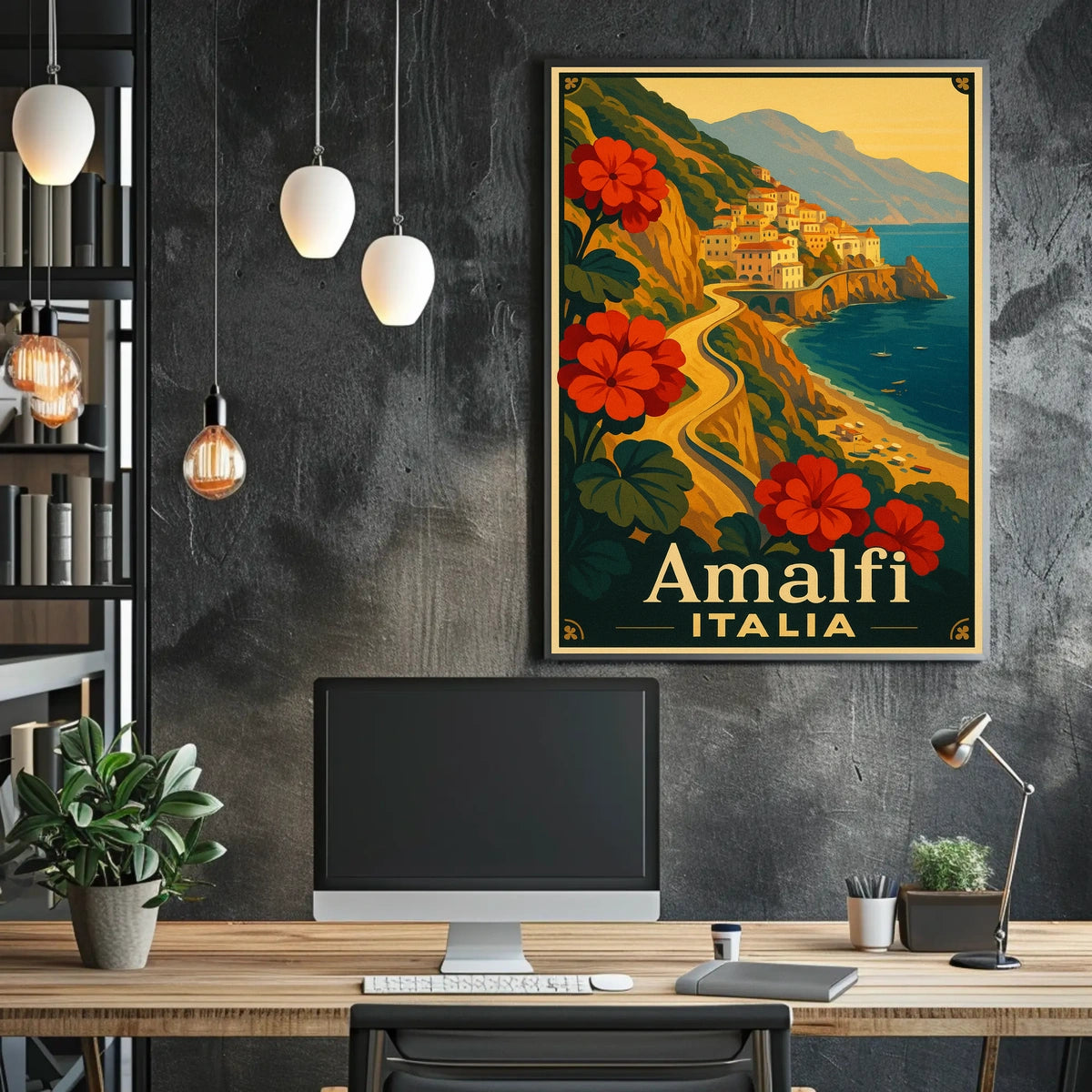 Amalfi Coast Italia Poster