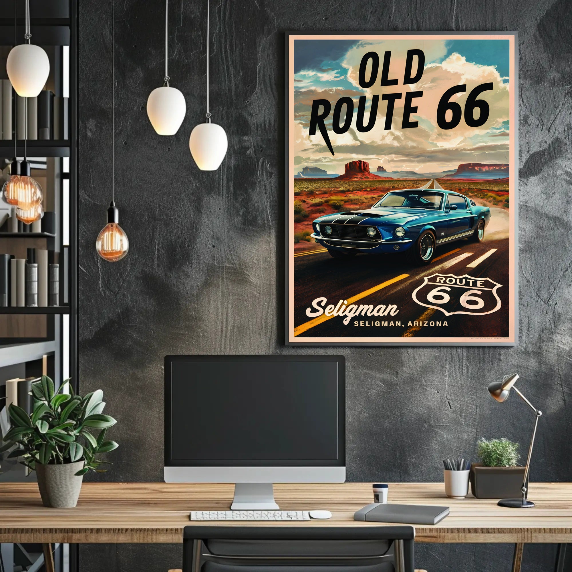 Journey Down Old Route 66 Poster