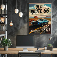 Journey Down Old Route 66 Poster