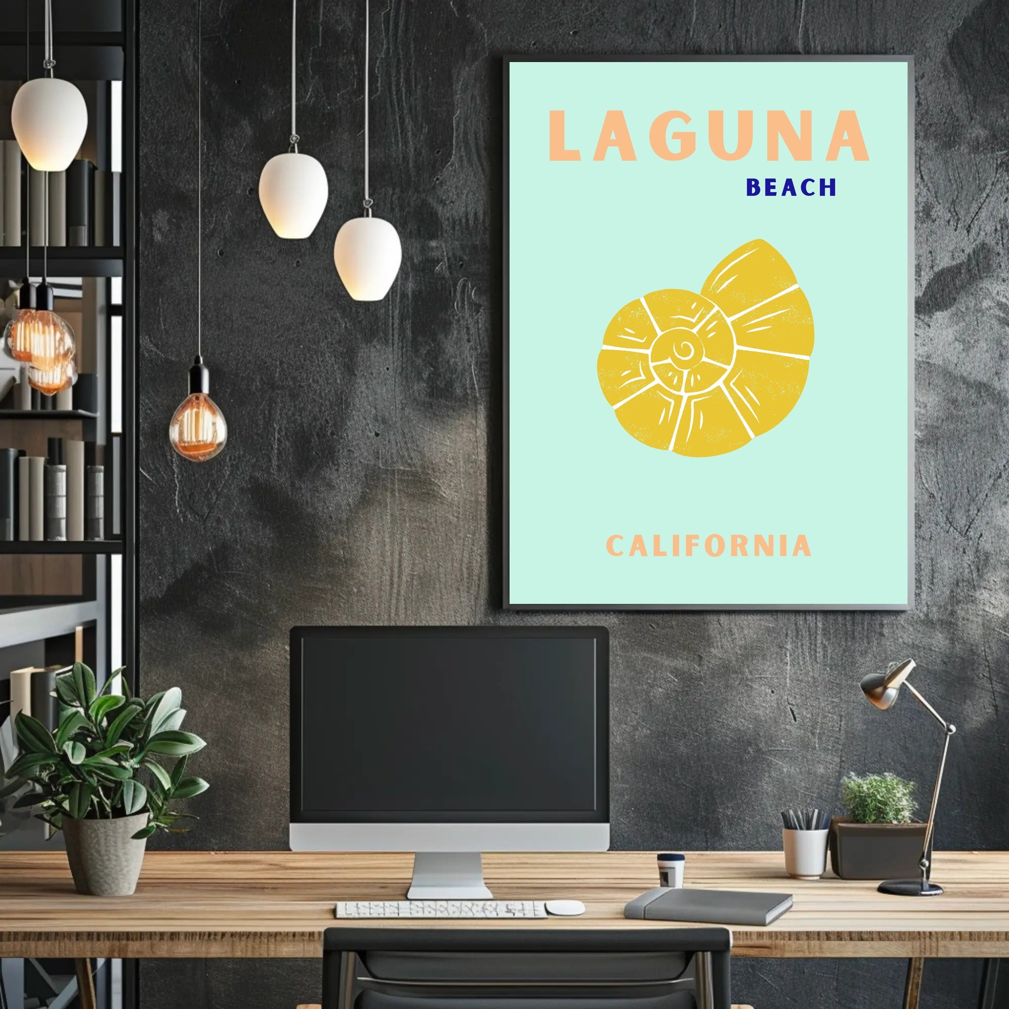 Laguna Beach Coastal Charm Travel Poster PosterGoat