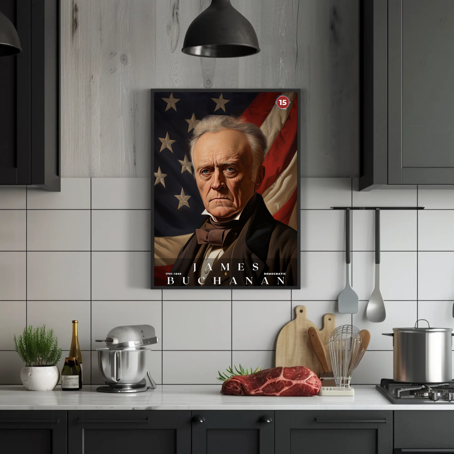 James Buchanan 15th President Of The United States Portrait