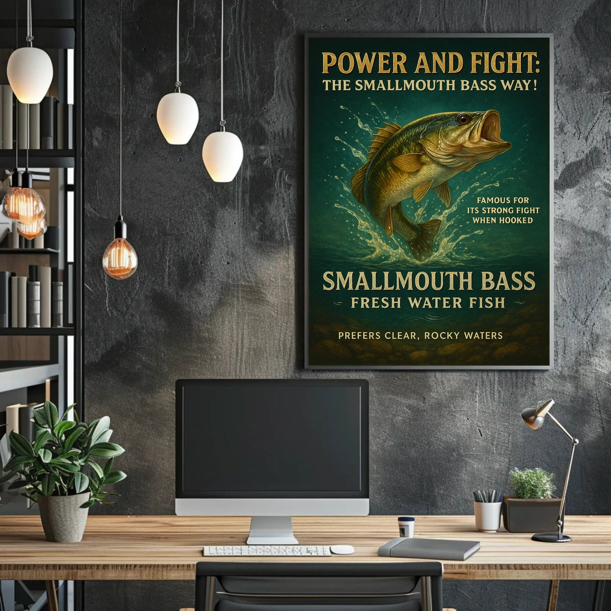 Power and Fight The Smallmouth Bass Way Poster