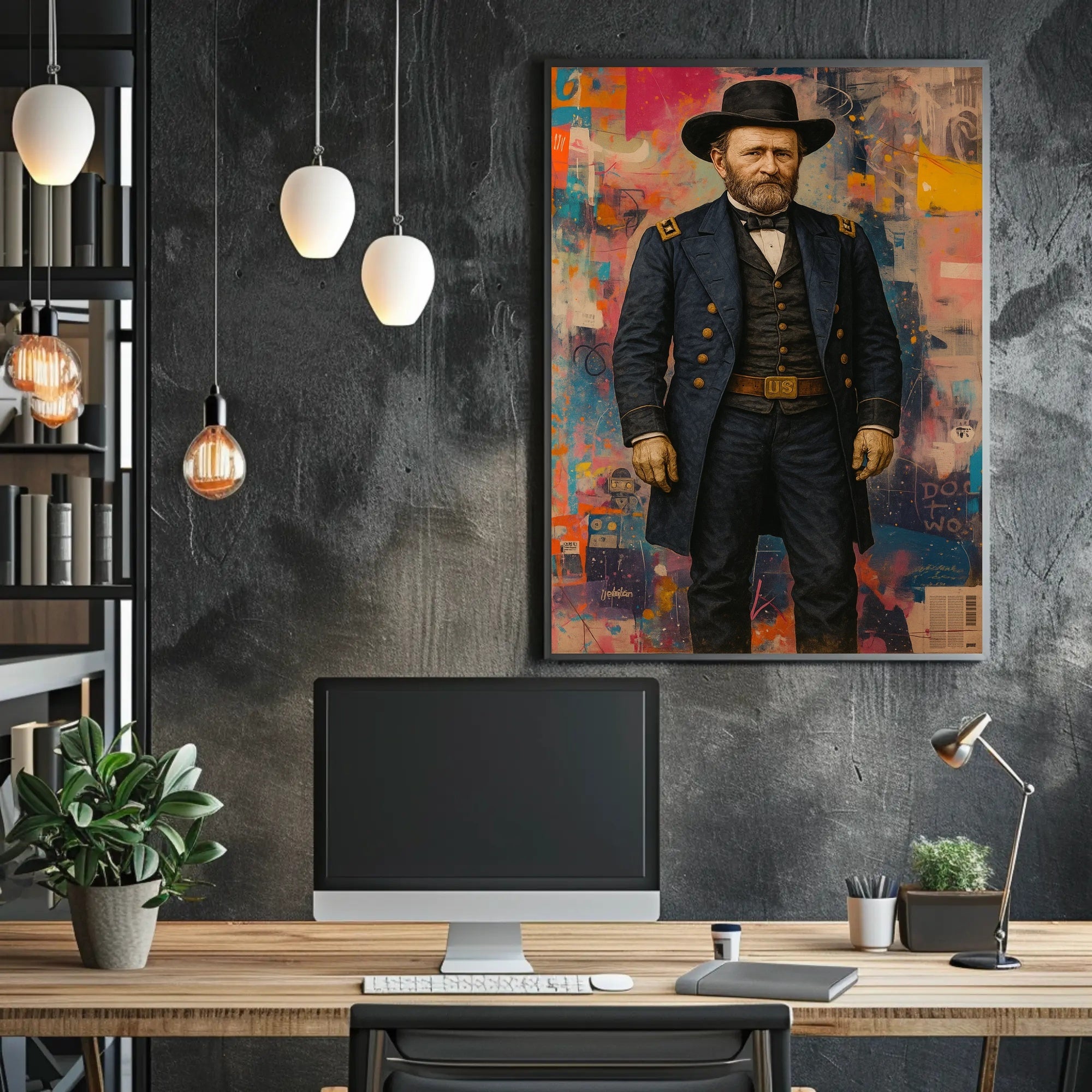 Historical Military Abstract Art Poster - Historical or Presidential Poster