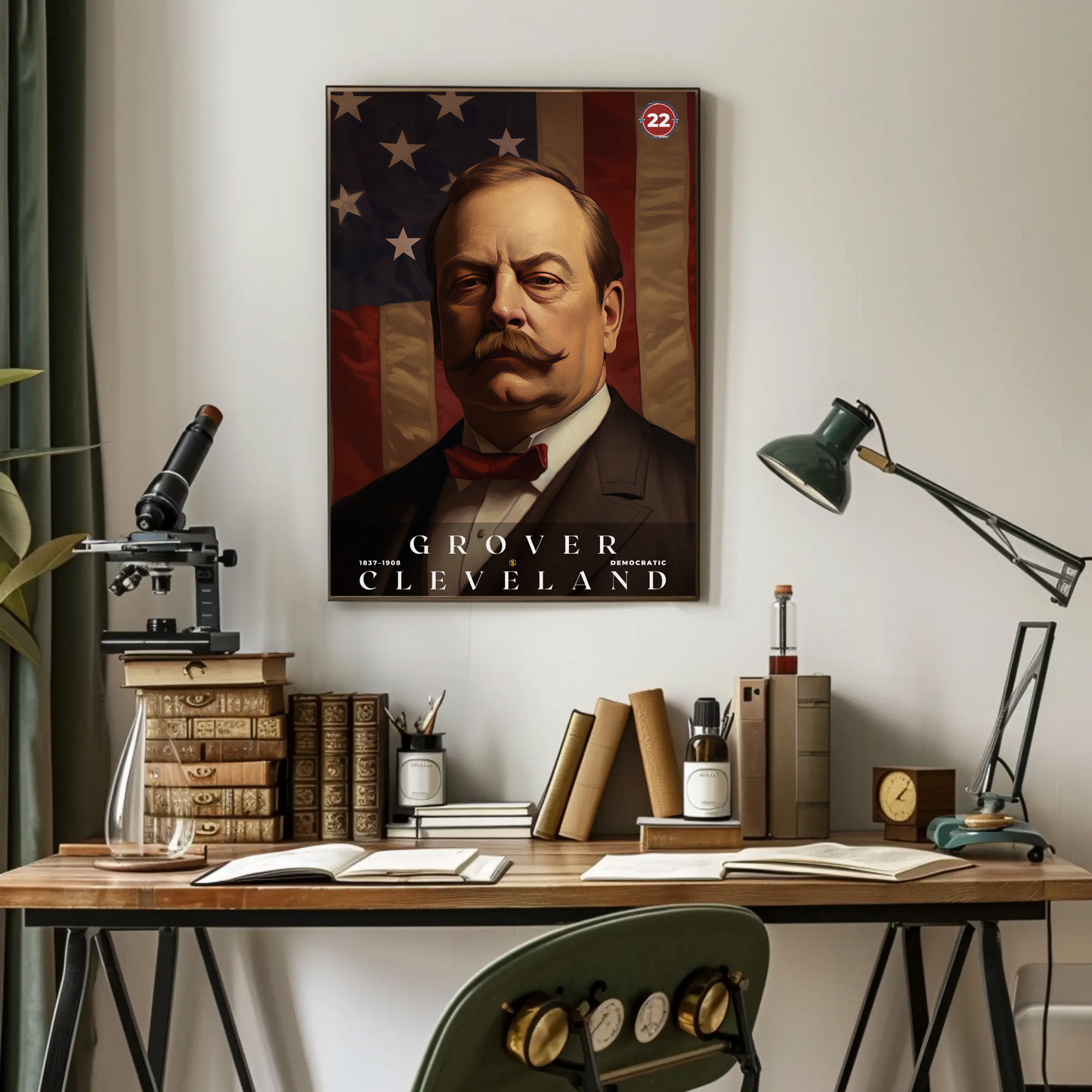 Grover Cleveland 22nd President Of The United States Portrait