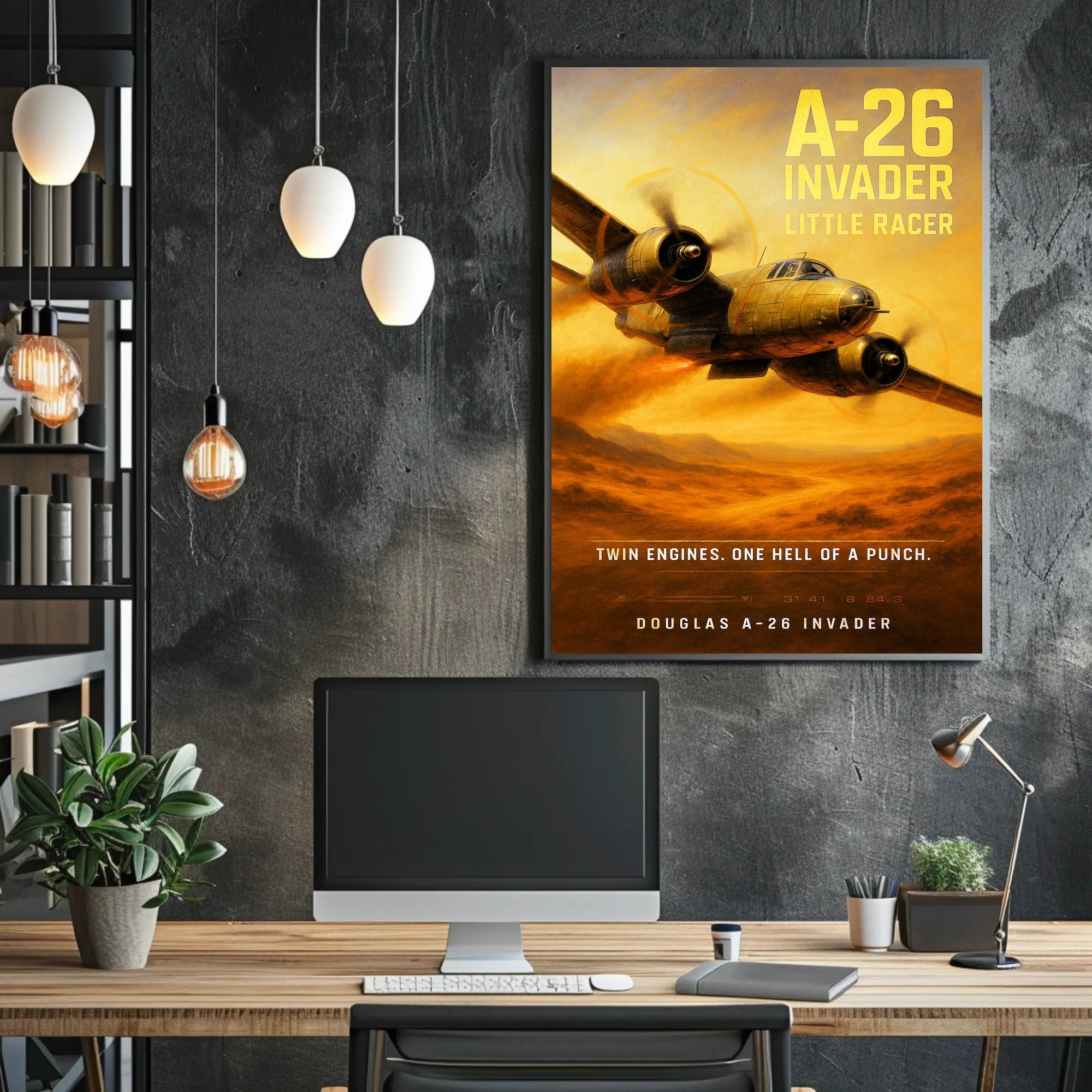 Douglas A-26 Invader Little Racer Poster PosterGoat