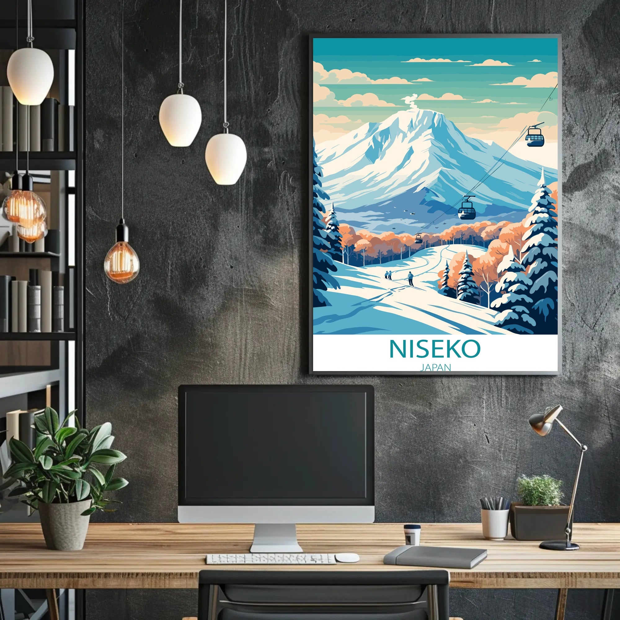 Niseko Mt. Yotei Winter Wonderland Travel Poster