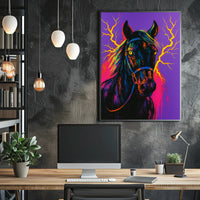 Electrifying Equine Poster