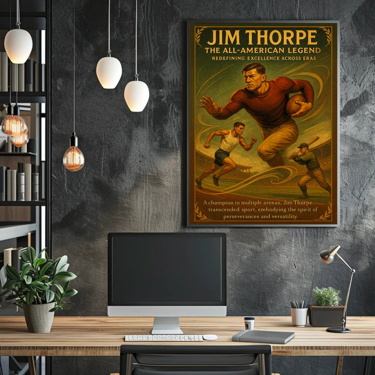 Jim Thorpe Celebrating an Iconic Sports Legend Jim Thorpe Poster