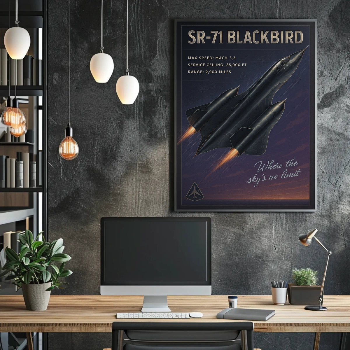 SR-71 Blackbird Speed and Innovation Poster