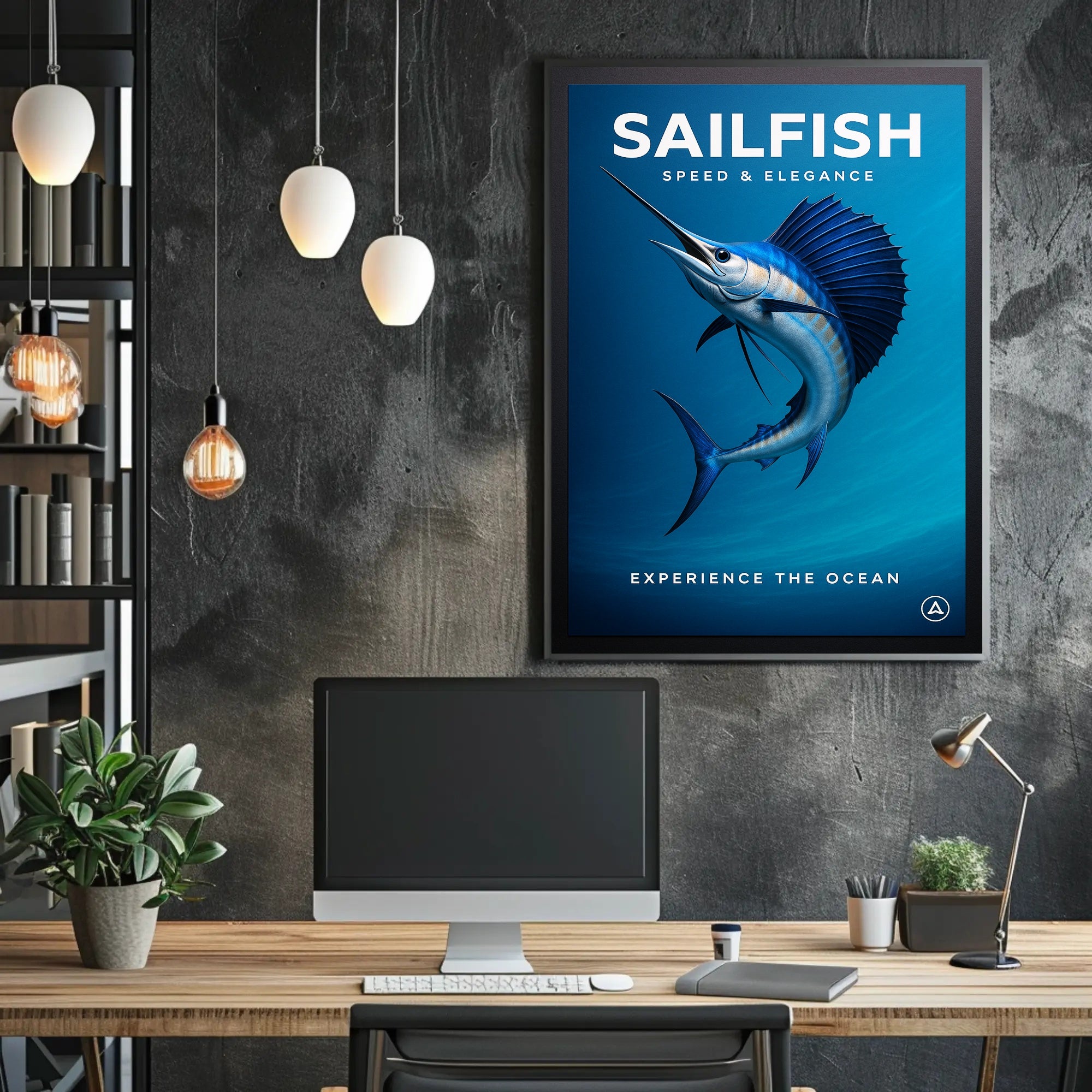 Sailfish Speed & Elegance Poster PosterGoat