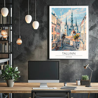 Scenic View of Tallinn Poster PosterGoat