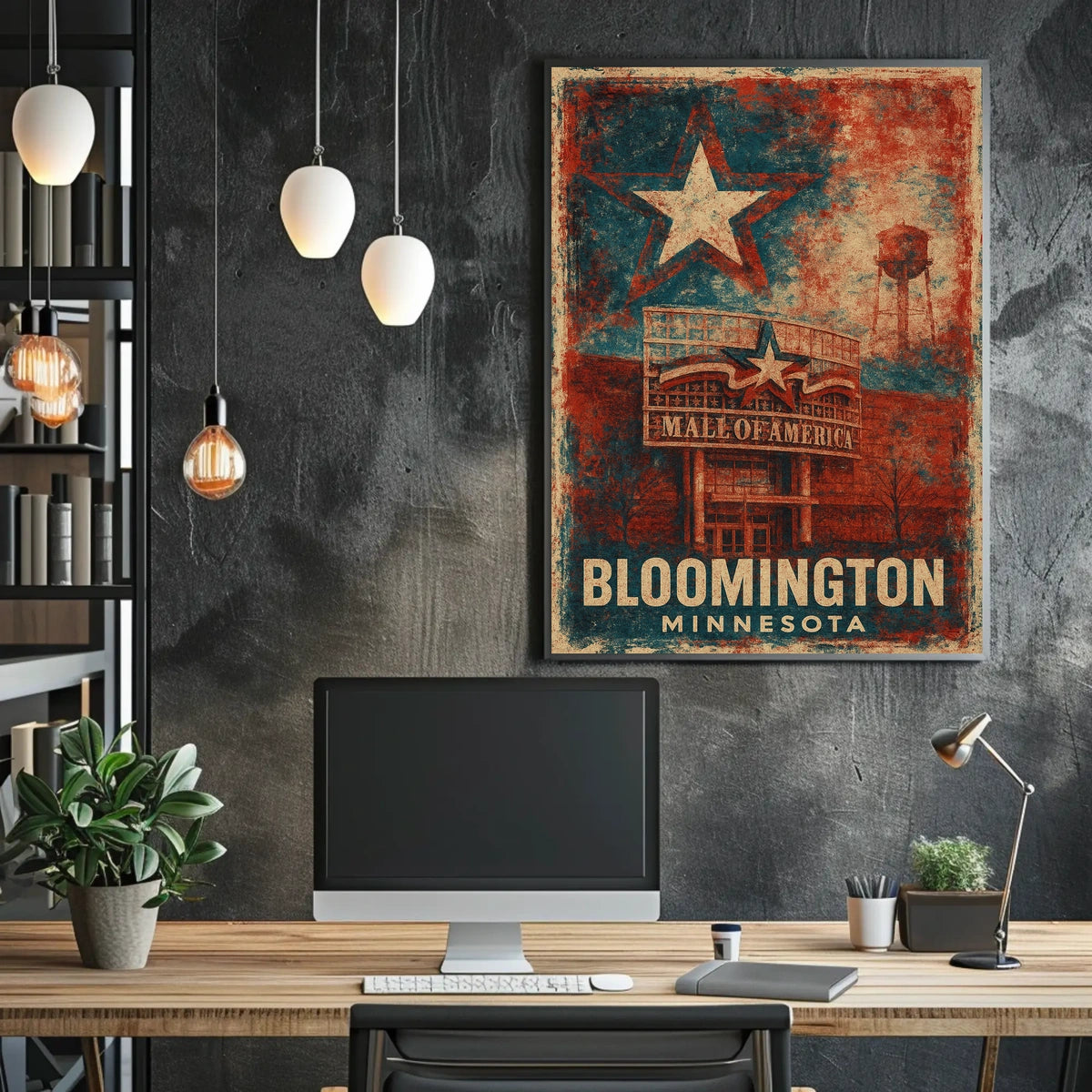 Mall America Bloomington Minnesota Iconic Wanderlust Poster