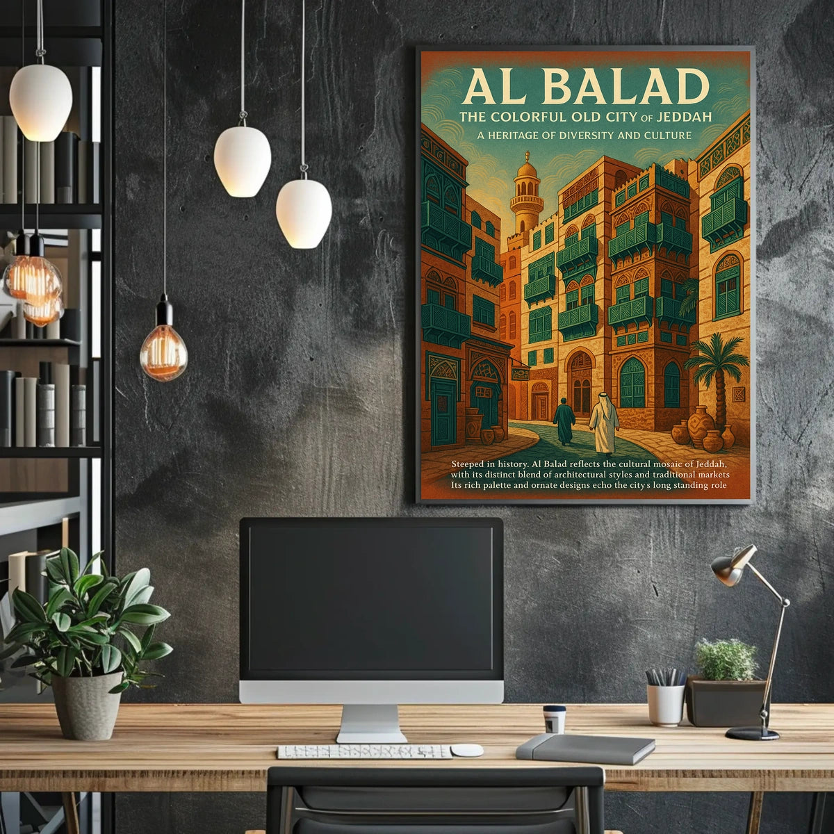 Al Balad The Colorful Old City Of Poster