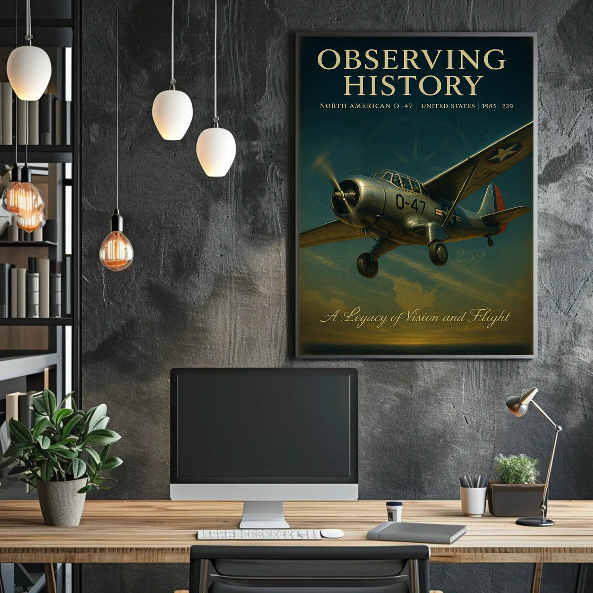 Observing History: Vintage North American O-47 Poster