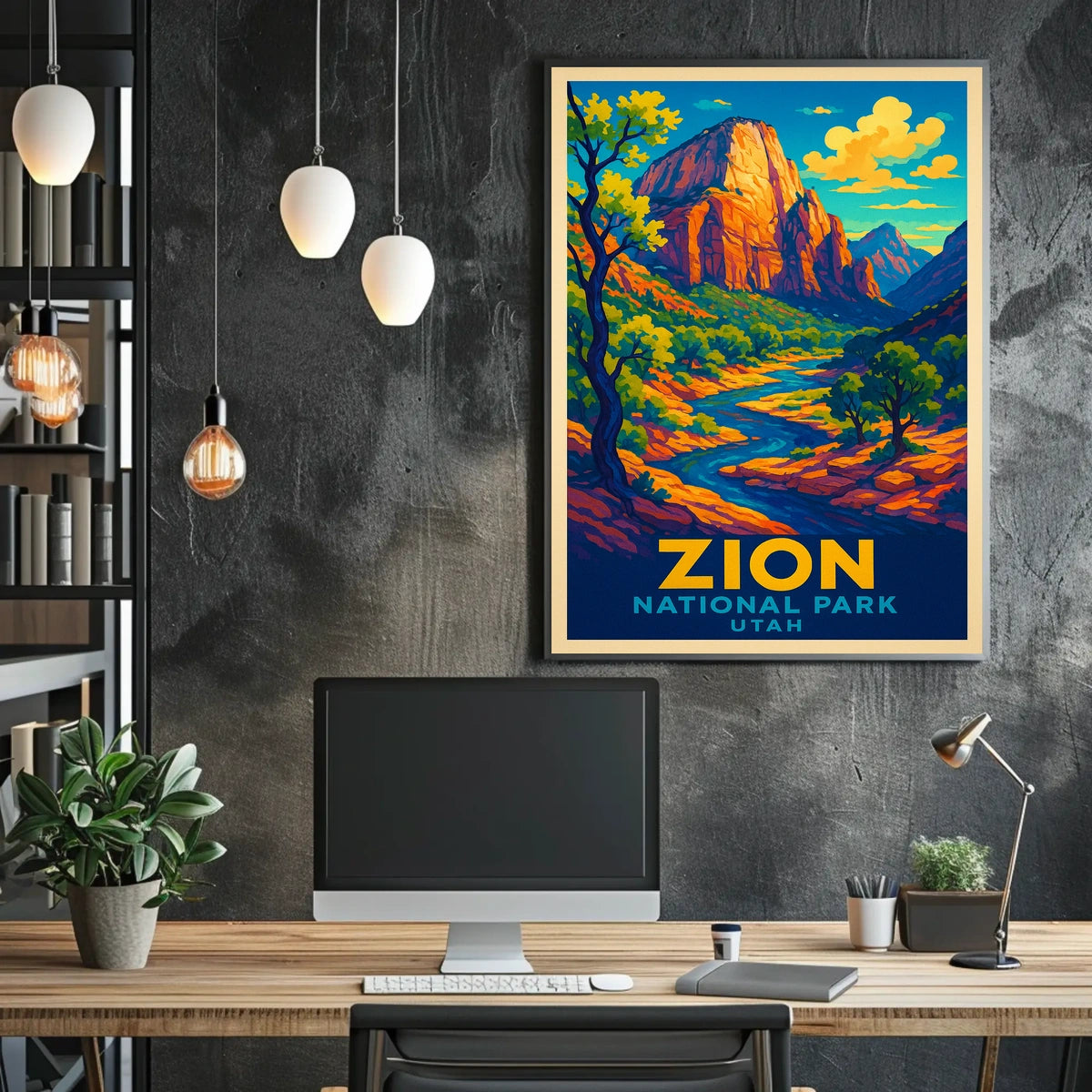 Zion National Park Utah Poster